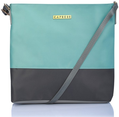 

Caprese Women Casual Green, Grey Nylon Sling Bag