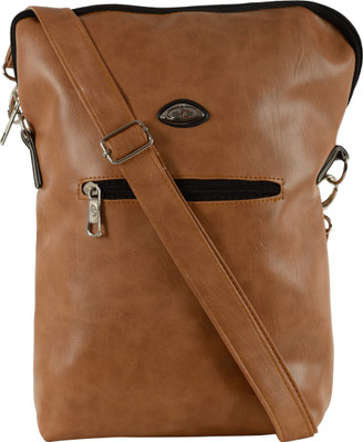 

RCS Boys & Girls Casual Beige Leatherette Sling Bag