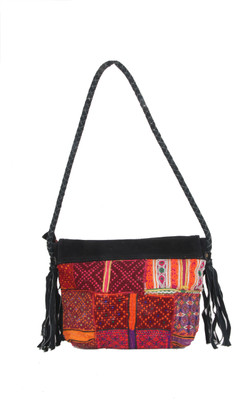 

Jaipur Textiles Hub Women Multicolor Cotton Sling Bag