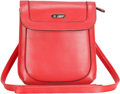 

Lavie Women Casual Red Leatherette Sling Bag