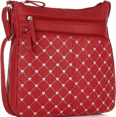 

Peperone Women Casual Red PU Sling Bag
