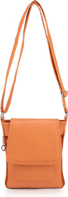 

Cottage Accessories Women Orange Denim Sling Bag
