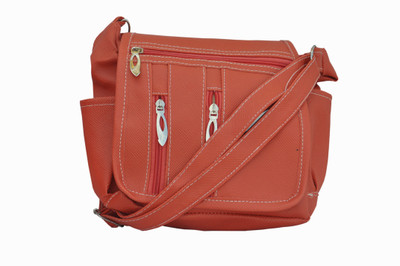 

Solly Women Casual Orange PU Sling Bag