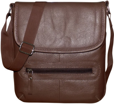 

Style 98 Men & Women Casual Brown Genuine Leather Messenger Bag