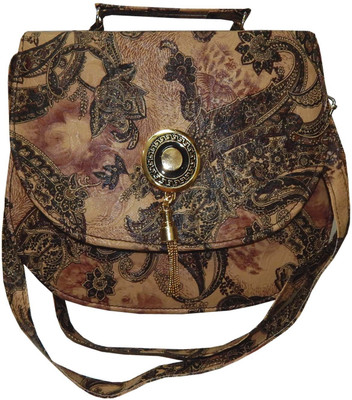 

Navaksha Women Brown PU Sling Bag