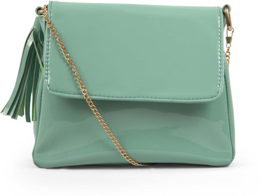 

Bagstopia Women Green PU Sling Bag
