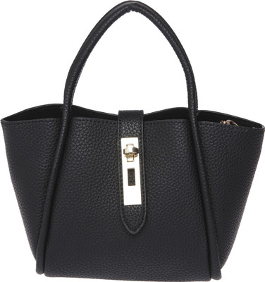 Fur Jaden Women Formal Black PU Shoulder Bag