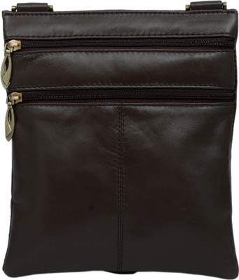 

Rambler Girls Casual Brown Genuine Leather Sling Bag