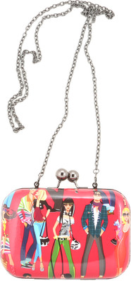 

Itzmyfashion Girls Casual Red Genuine Leather Sling Bag