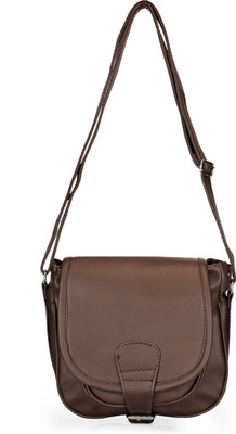 

Bags Craze Women Formal Brown PU Sling Bag