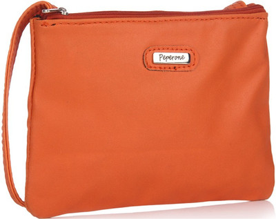 

Peperone Women Casual Orange PU Sling Bag