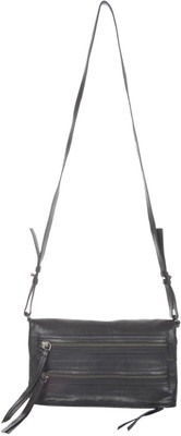 

UR CLASS Girls Casual Black Genuine Leather Sling Bag