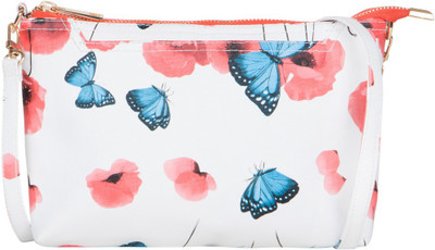 

Cappuccino Girls Casual White PU Sling Bag