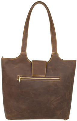 

pingooz Women Casual Brown Genuine Leather Shoulder Bag