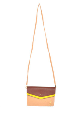 

FabSeasons Women Casual Beige Velvet Sling Bag