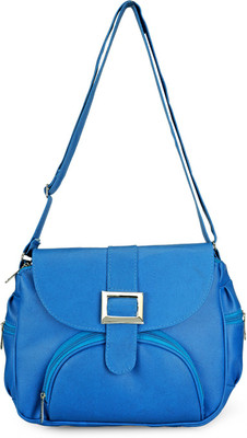 

Bags Craze Women Formal Blue PU Sling Bag