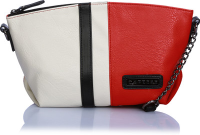 

Caprese Women Casual Red Leatherette Sling Bag