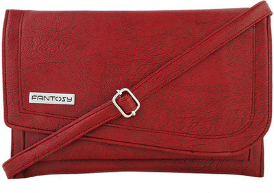 

Fantosy Women Casual Maroon PU Shoulder Bag