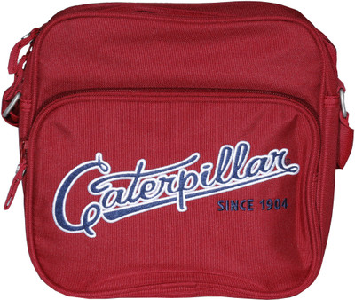

CAT Men & Women Maroon Polyester Sling Bag