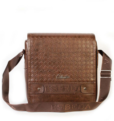 

Esbeda Men Formal Brown PU Sling Bag