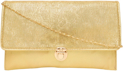 

Hawai Women Evening/Party Gold PU Sling Bag