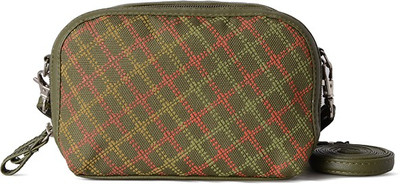 

Baggit Women Casual Green Rexine Sling Bag