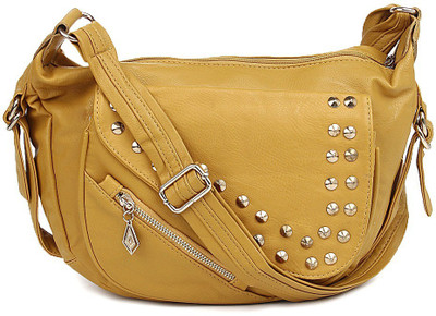 

Hi Look Women Casual Yellow PU Sling Bag