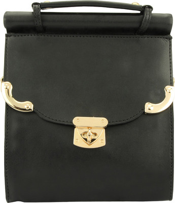 

D'oro Women Casual Black PU Sling Bag