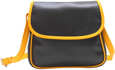 

The Parallels Women Casual Black PU Sling Bag