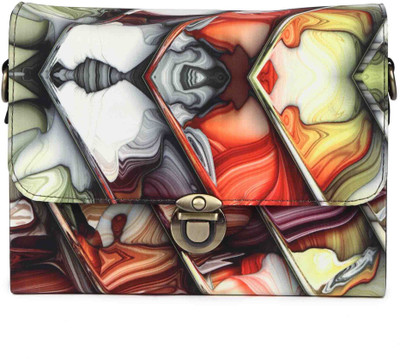 

Zoe Makhoa Women Casual Multicolor Silk Sling Bag