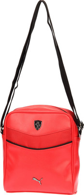 

Puma Men & Women Casual Red PU Sling Bag