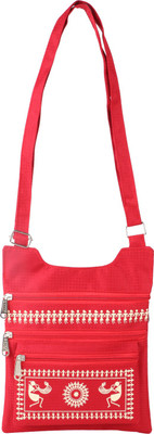 

Sheetal Women Casual Red Nylon Sling Bag
