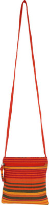 

Anekaant Girls Casual Multicolor Cotton Sling Bag