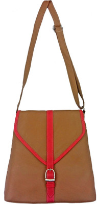MADASH Girls Casual Brown PU Sling Bag