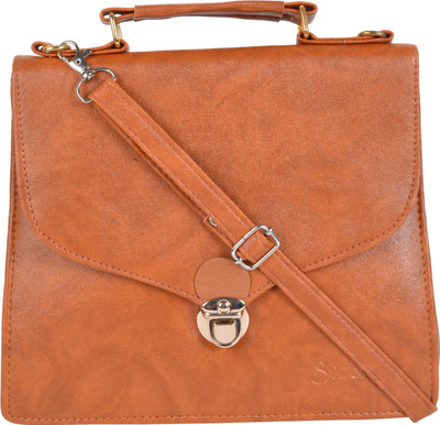 

Kleio Women Formal Tan Leatherette Sling Bag