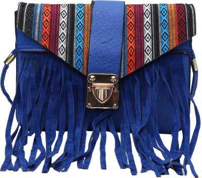 

Hawai Women Casual Blue PU Sling Bag