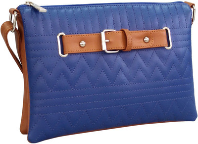 

Toteteca Women Casual Blue PU Sling Bag