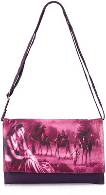 

Bags Craze Women Casual Purple PU Sling Bag
