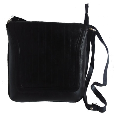 

Pranjali Men & Women Casual Black Genuine Leather Sling Bag