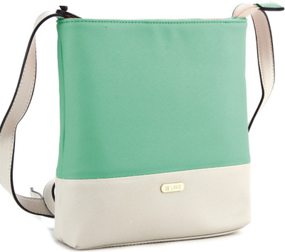 

Lavie Women Casual Green PU Sling Bag