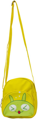 

Heels & Handles Women Casual Yellow Leatherette, PU Sling Bag