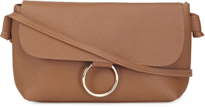 

Amperstyle Women Casual Brown PU Sling Bag