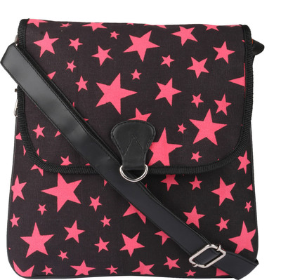 Crafts My Dream Girls Casual Red Cotton Sling Bag