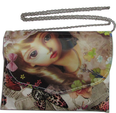

Adara Collections Girls Evening/Party Multicolor Rexine Sling Bag