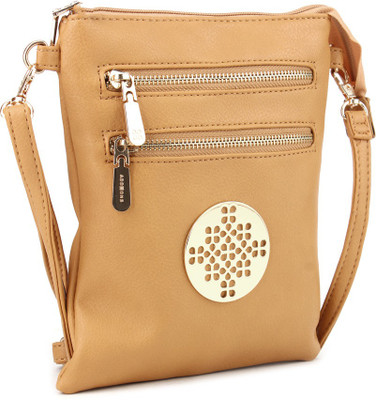 

Addons Women Casual Tan PU Sling Bag