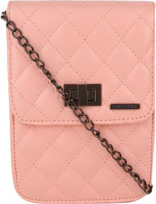 

Lino Perros Women Casual Pink Leatherette Sling Bag