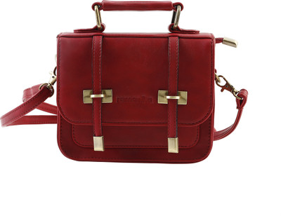

Remanika Women Casual Maroon PU Sling Bag