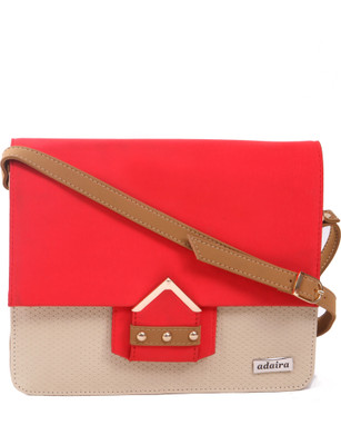 

Adaira Girls Casual Red PU Sling Bag