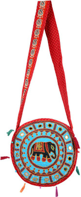 

Rajrang Women Casual Blue Cotton Sling Bag