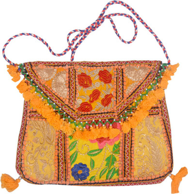

Shopolics Girls Casual Multicolor Cotton Shoulder Bag